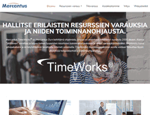 Tablet Screenshot of mercantus.fi